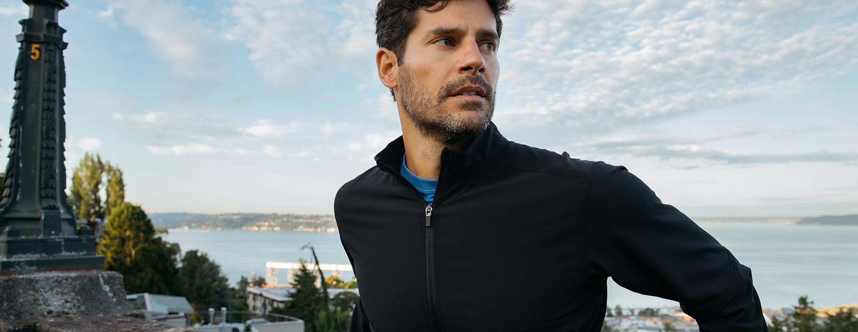 tasc performance mens water resistant running jacket - air flex
