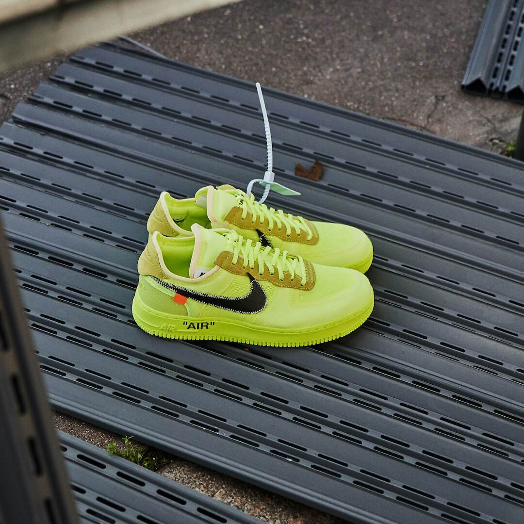 nike air force 1 fluo off white