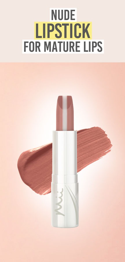 Mii Cosmetics Hydraboost Lip Lover Lipstick in 'Snug' - Beauty and the Boutique - Nude lipstick for mature lips