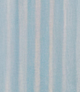 Blue striped gathered sleeve v neck top