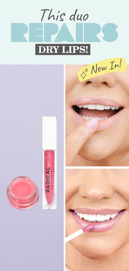 Lip Recovery Mask & Rose Lip Luster Gloss Duo