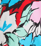 Graphic floral print shift dress