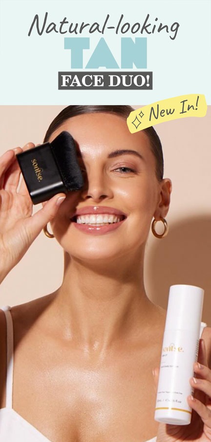 Sun Lit Face & Body Tan Mist and Blending Brush Duo
