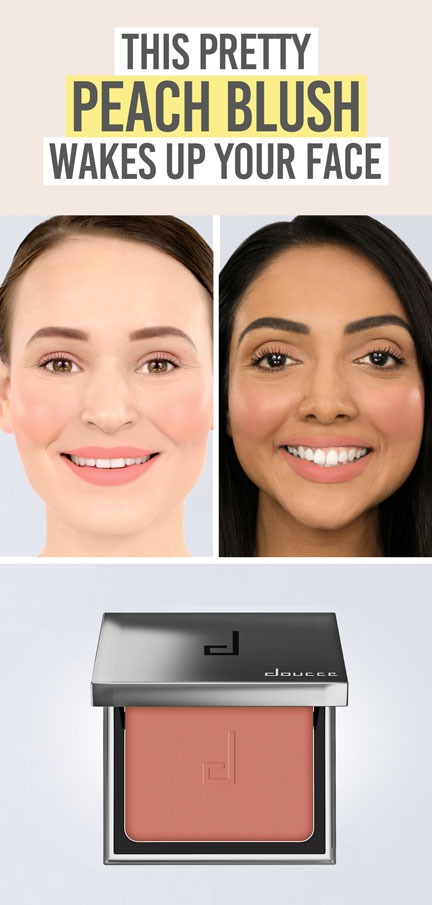 Doucce Cheek Blush in shade 'Feeling You' - Beauty and the Boutique - This pretty peachy blush wakes up your face