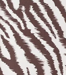 Brown zebra print puff sleeve dress