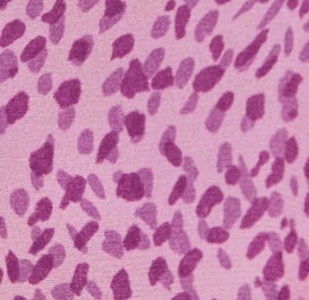 Petite pink spot print puff sleeve midi dress