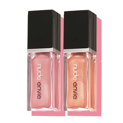 Nude Envie Lip Gloss in Affection & Whisper - Beauty and the Boutique
