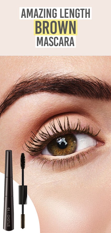 Studio 10 Perfect Lash Mascara - Beauty and the Boutique - Amazing Length Brown Mascara
