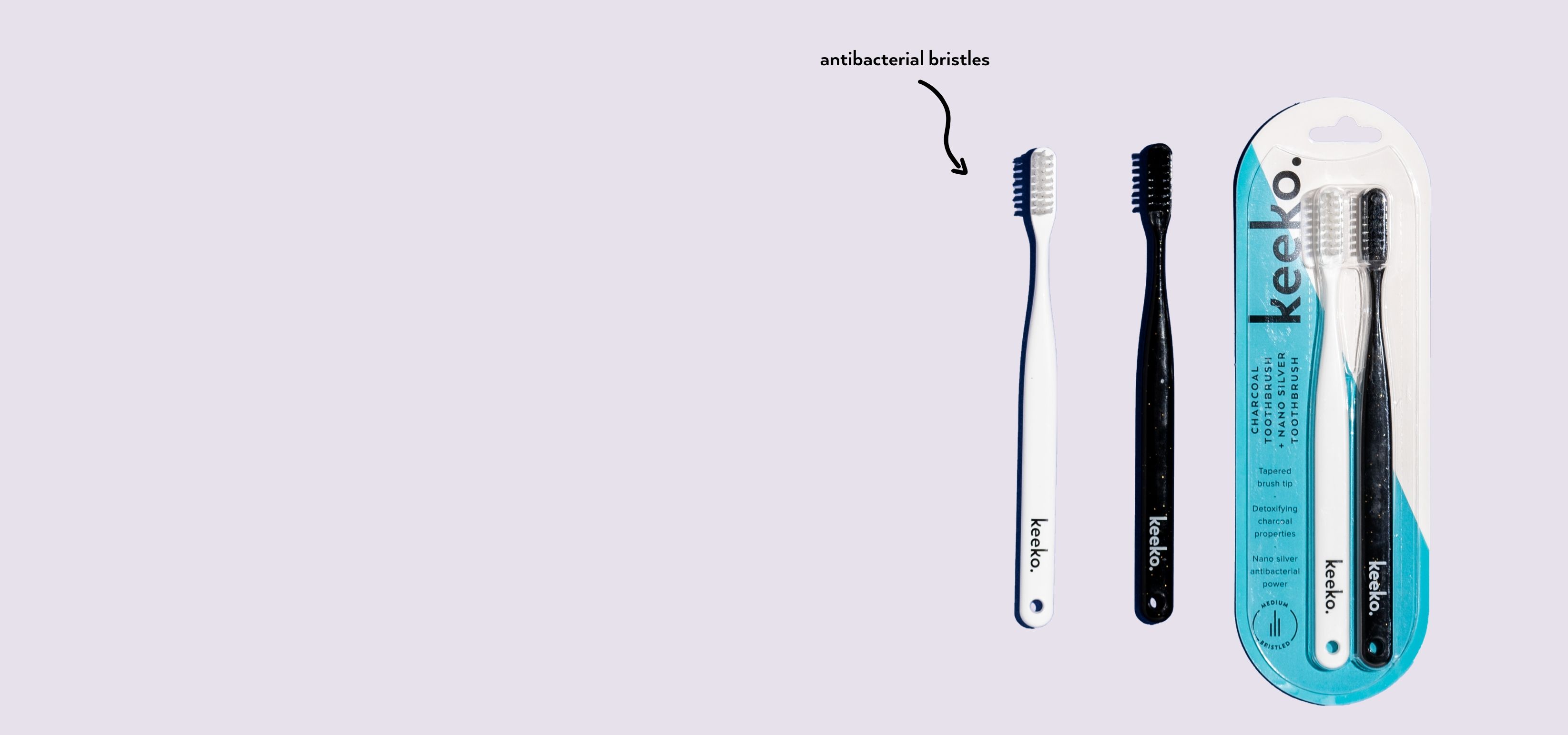 Double Trouble Charcoal Toothbrush Set