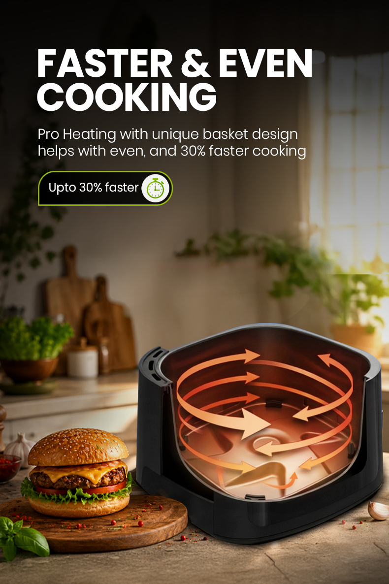 Faster & Even Cooking
