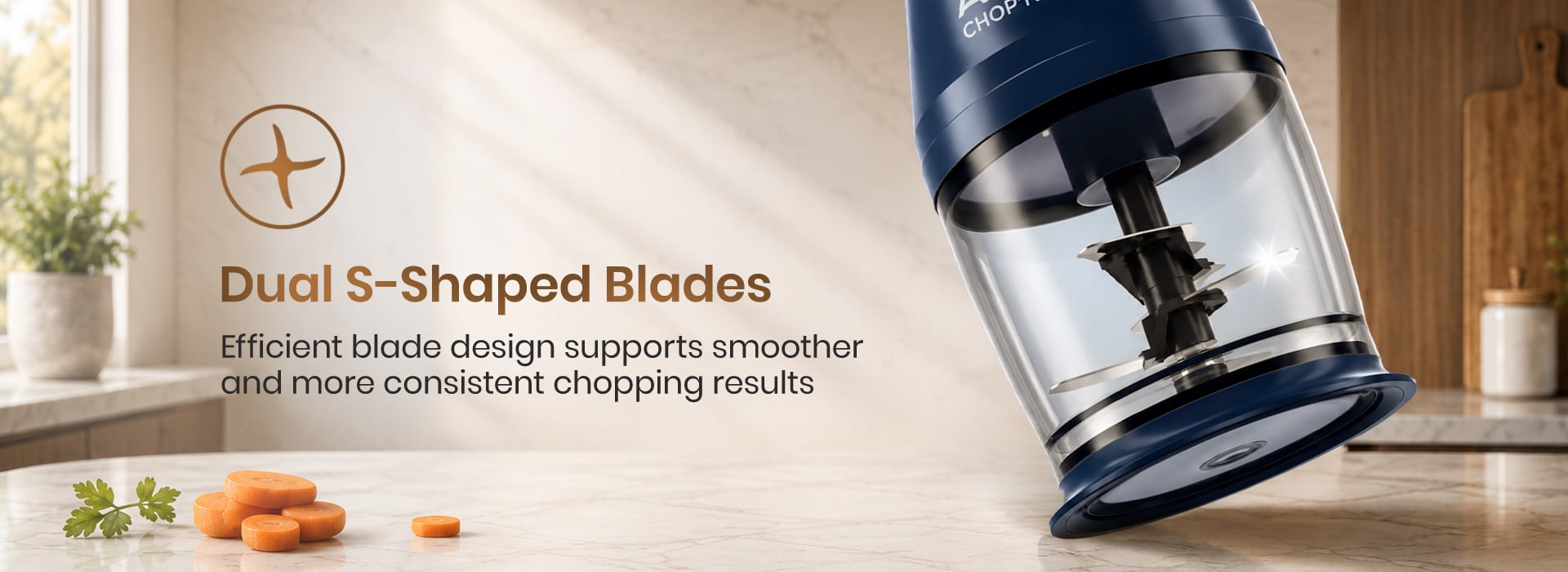Dual S-Shaped Blades