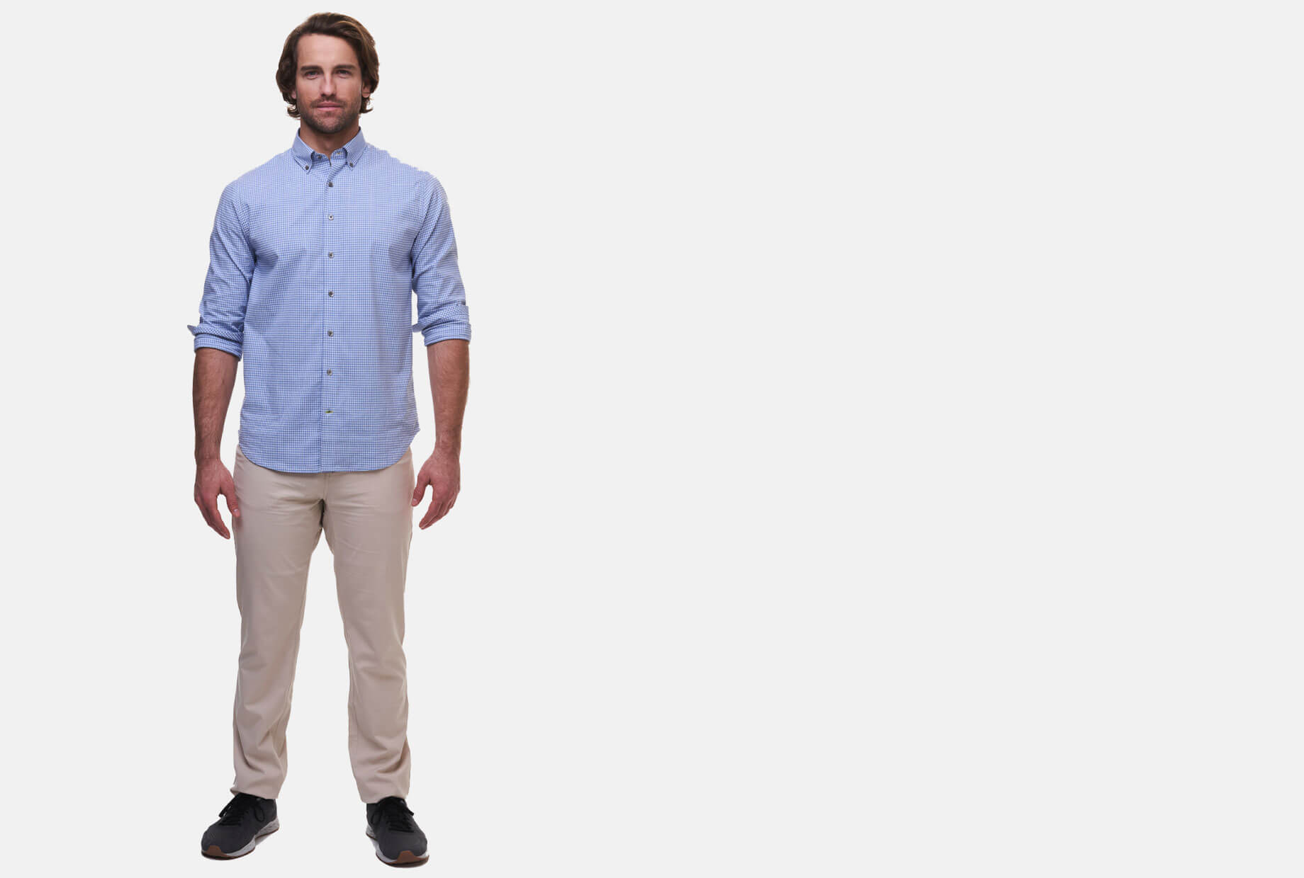 Men's bamboo performance gingham button down - tasc Performance