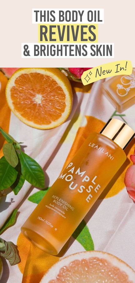 Leahlani Pamplemousse Replenishing Body Oil - Beauty and the Boutique - This body oil revives and brightens skin