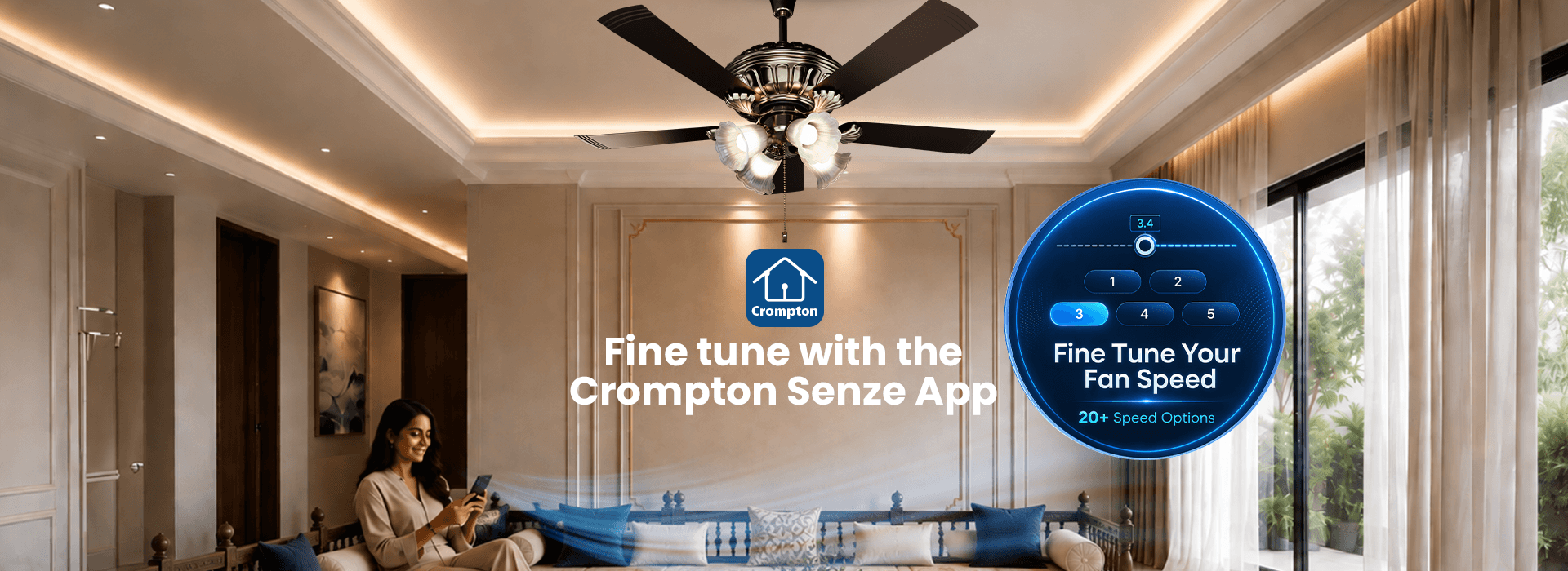 Fine Tune With The Crompton Senze App