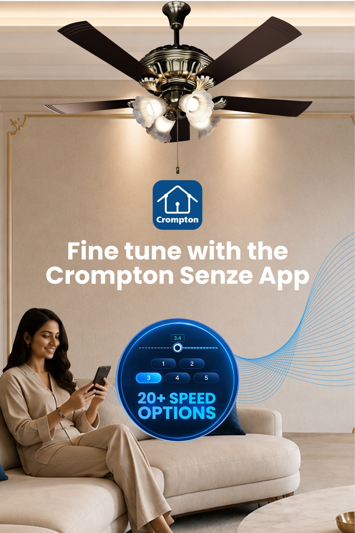 Fine Tune With The Crompton Senze App