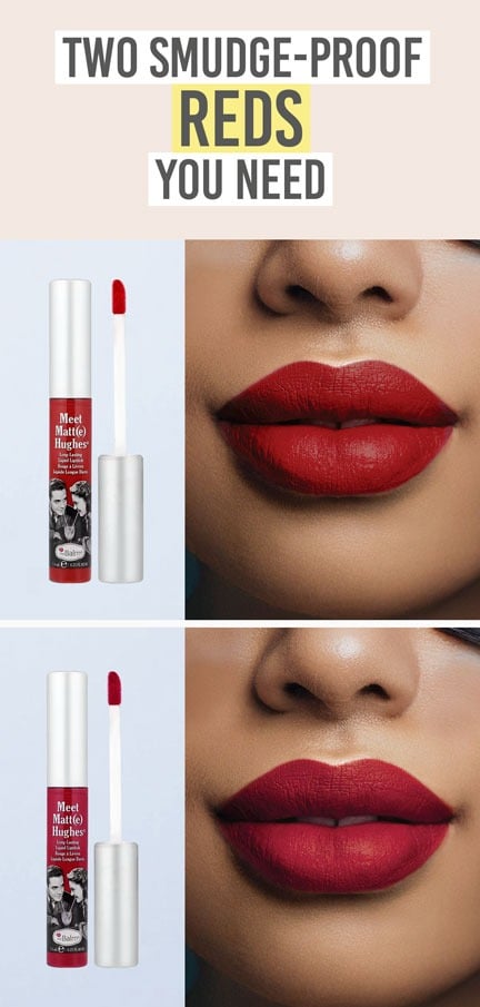 theBalm Meet Matt(e) Hughes Liquid Lipstick in ‘Loyal’ & ‘Devoted’ - Beauty and the Boutique - Two smudge-proof reds you need