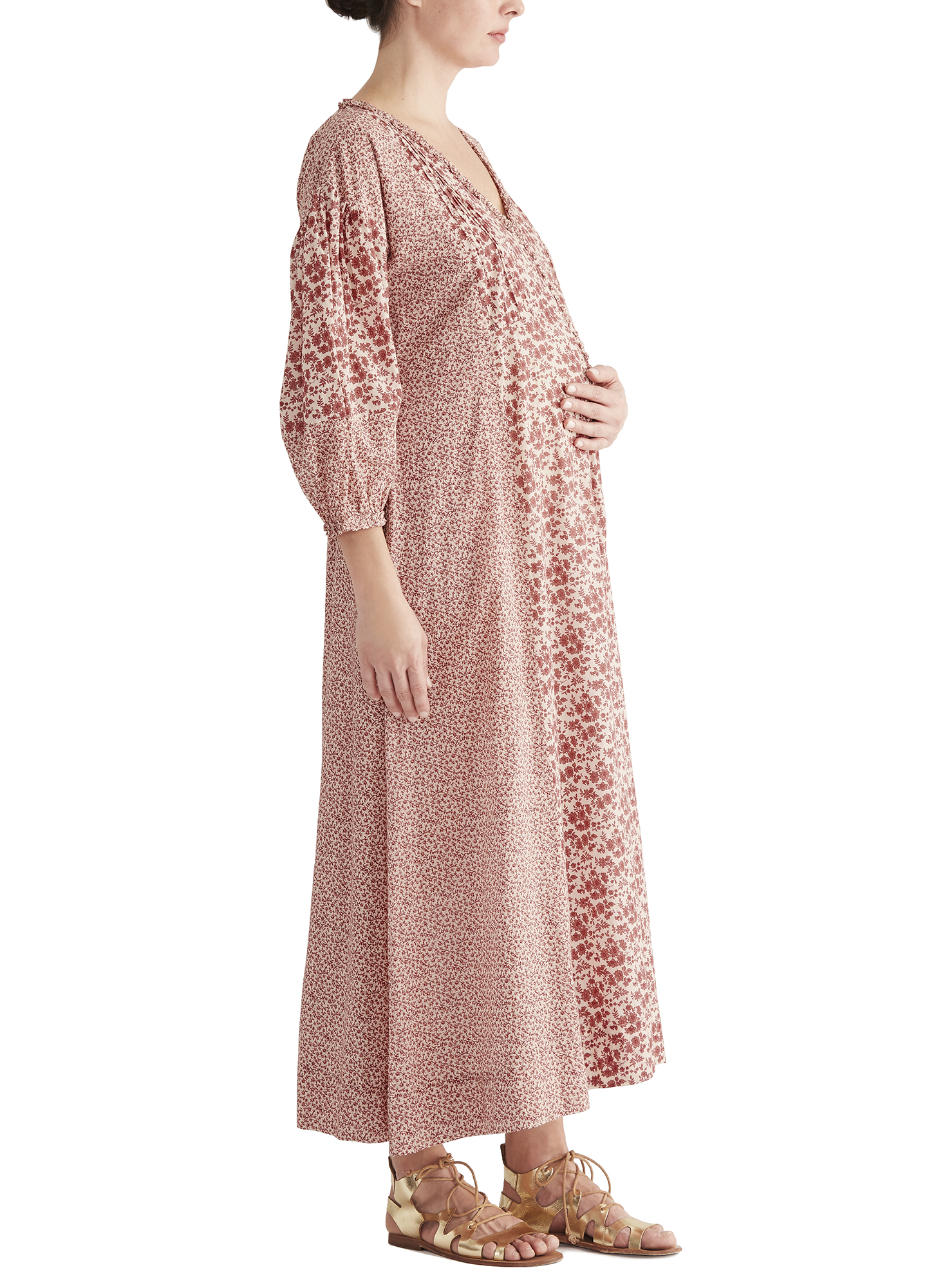 Gemma Dress Flowy Floral Maternity Dress HATCH Collection HATCH