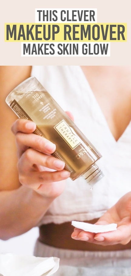 Skin and Co Truffle Therapy Cleansing Oil - Beauty and the Boutique - this clever makeup remover makes skin glow