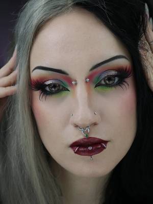 Septum Clicker, Silver, Asymmetrical Tribal Spike, ASTM F136 Titanium