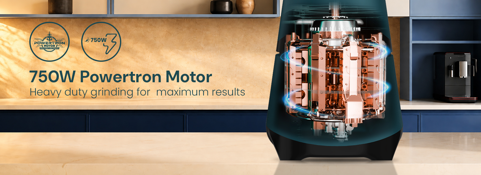 750W Powerful Motor