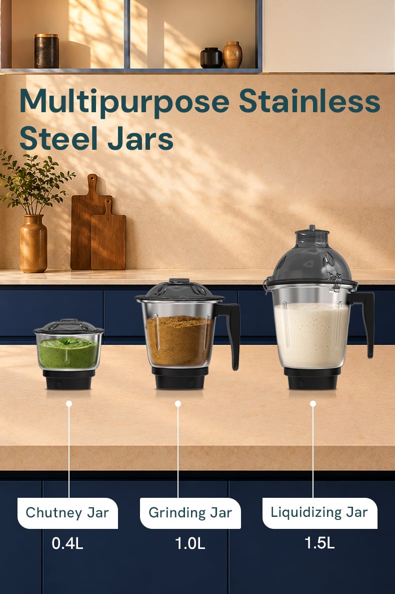 Multipurpose Stainless Steel Jars