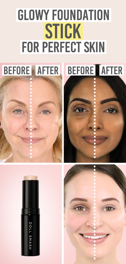 Doll Smash Stay Fierce Foundation Stick - Beauty and the Boutique - Glowy foundation stick for perfect skin