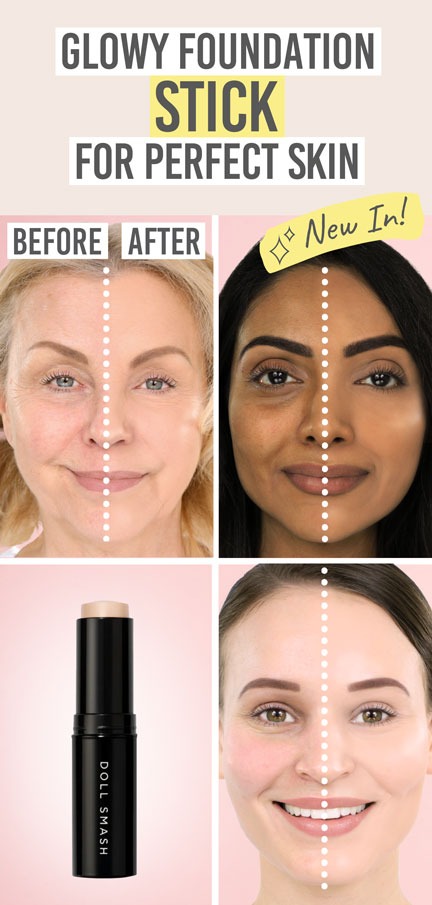 Doll Smash Stay Fierce Foundation Stick - Beauty and the Boutique - Glowy foundation stick for perfect skin