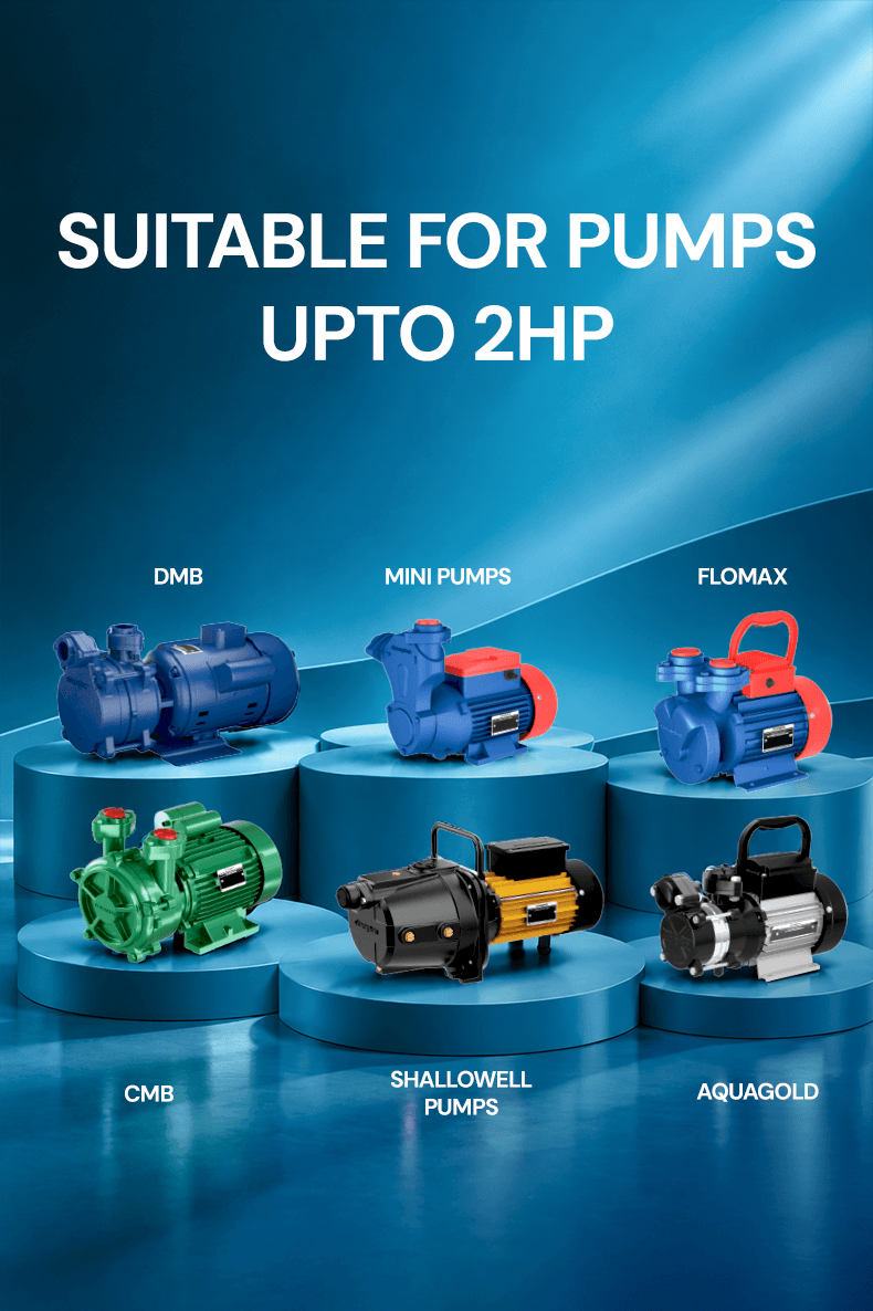 Suitable For Pumps Upto 2HP