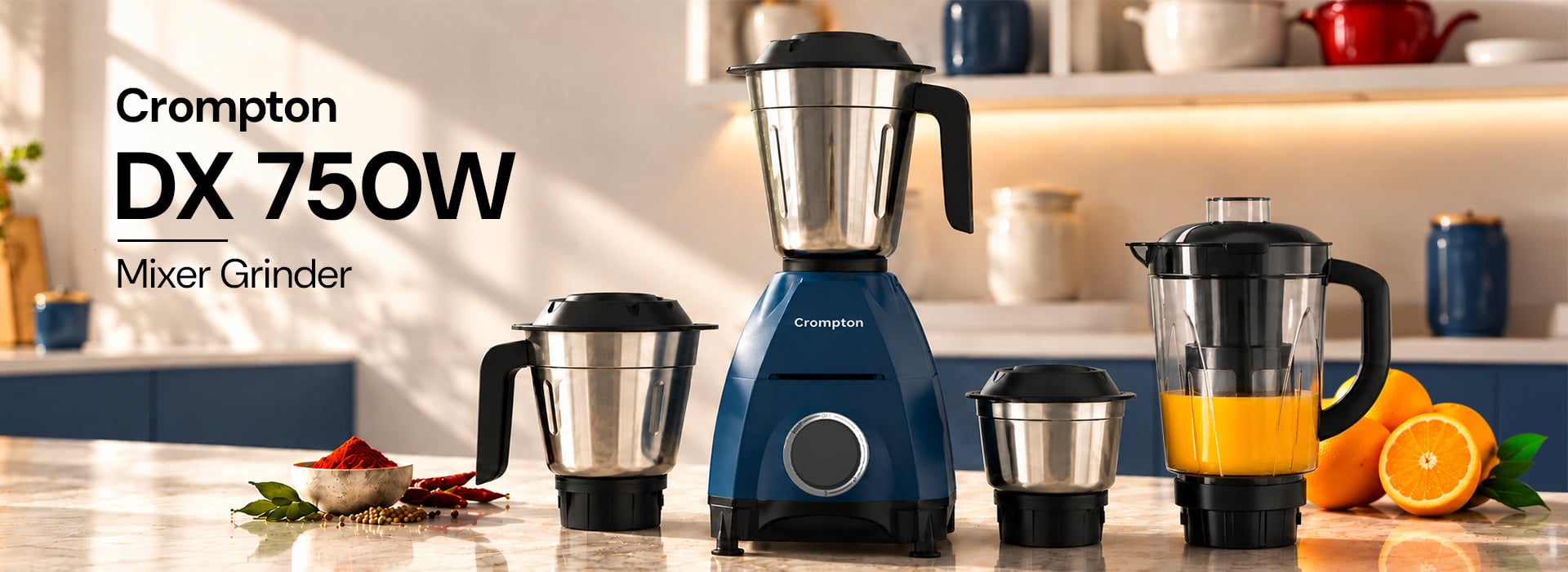 Crompton DX 750 W Mixer Grinder