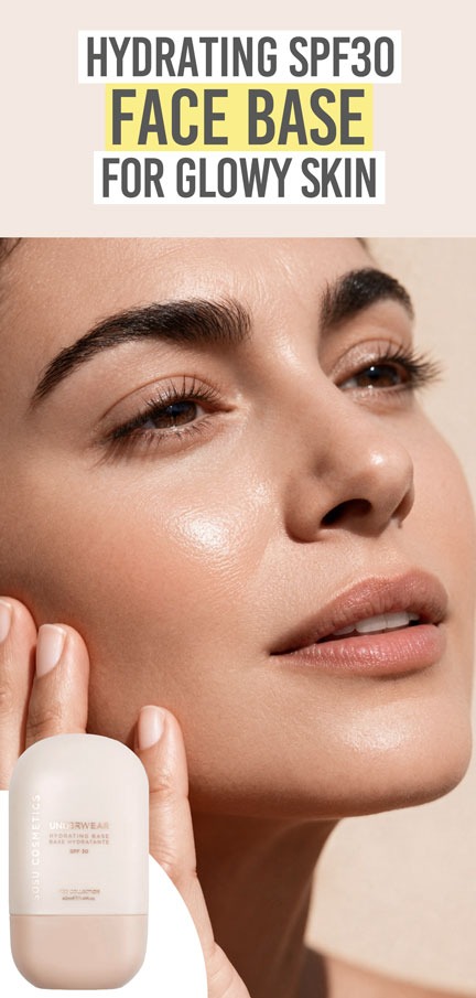 SOSU Underwear Hydrating Base SPF30 - Beauty and the Boutique - Hydrating SPF30 face base for glowy skin