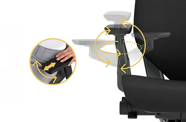 Steelcase Gesture accoudoirs entièrement réglables