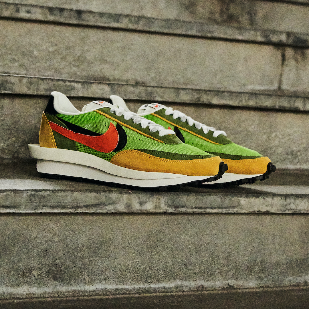 sacai nike waffle green