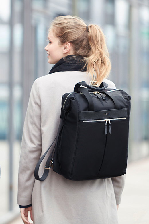 KNOMO Chiltern Laptop Tote Backpack - 15.6" Product Feature Rectangle Image 2 |knomo.com