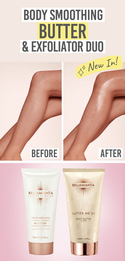 Bellamianta Smoothing Body Duo - Beauty and the Boutique - Body Smoothing Butter & Exfoliating Duo