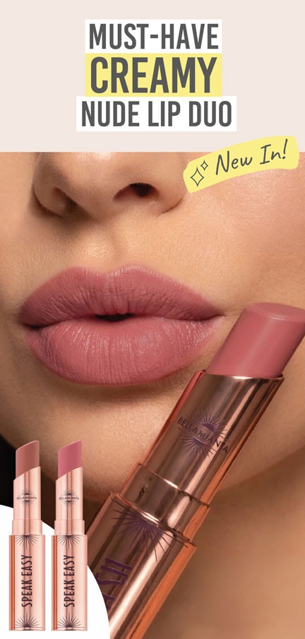Bellamianta Speak Easy Modern Lip Duo - Beauty and the Boutique - Must-have creamy nude lip duo