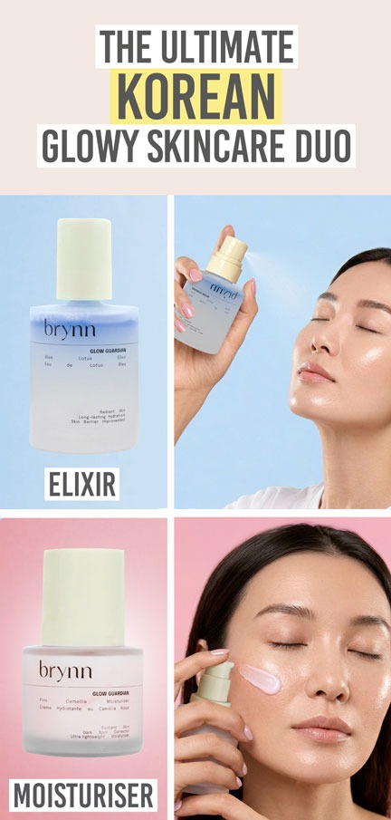 Brynn Pink Camellia Moisturiser & Blue Lotus Elixir Duo - Beauty and the Boutique - The ultimate Korean glowy skincare duo