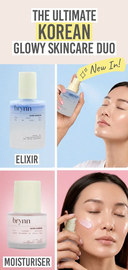 Brynn Pink Camellia Moisturiser & Blue Lotus Elixir Duo - Beauty and the Boutique - The ultimate Korean glowy skincare duo