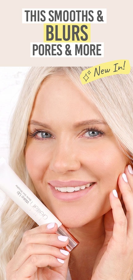 Delilah Wake Up Secret Skin Smoother - Beauty and the Boutique - This smooths & blurs pores & more