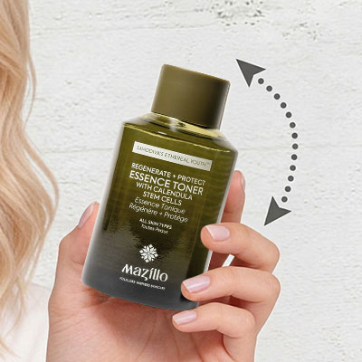 Mazillo Regenerate + Protect Essence Toner how to use - Step 1