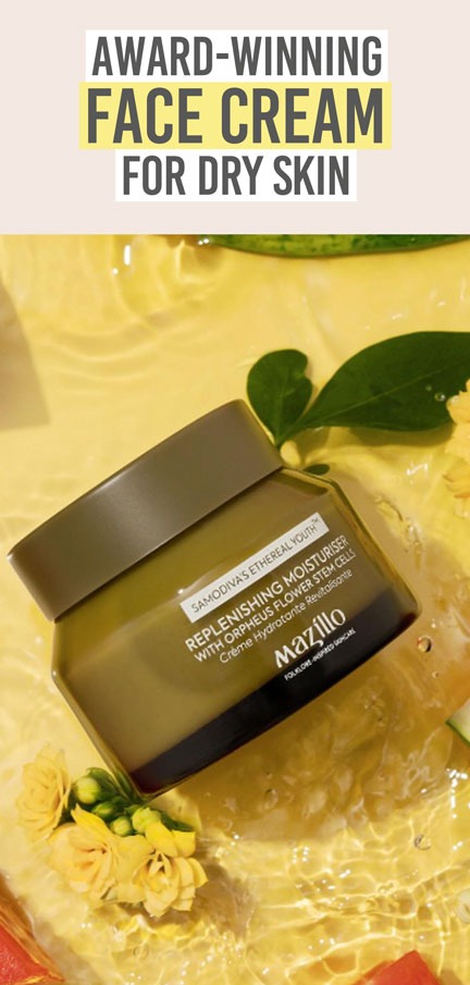 Mazillo Replenishing Moisturiser - Beauty and the Boutique - Award-winning face cream for dry skin