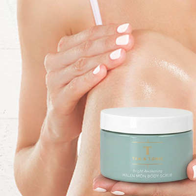 Tea + Tonic Bright Awakening Body Scrub how to use - Step 5