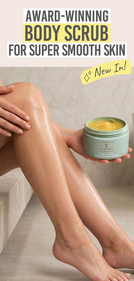 Tea + Tonic Bright Awakening Body Scrub - Beauty and the Boutique - Award-winning body scrub for super smooth skin