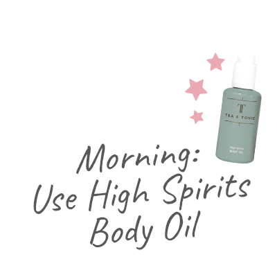 Tea + Tonic Day & Night Body Oil Duo how to use - Use 1