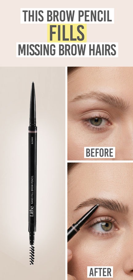 Lithe Nano Fill Brow Pencil - Beauty and the Boutique - This Brow Pencil Fills Missing Brow Hairs