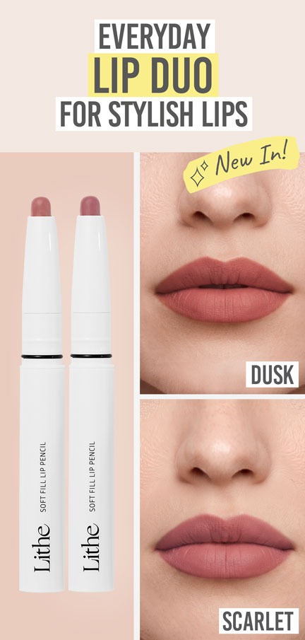 Lithe Soft Fill Lip Pencil Duo - Beauty and the Boutique - Everyday lip duo for stylish lips