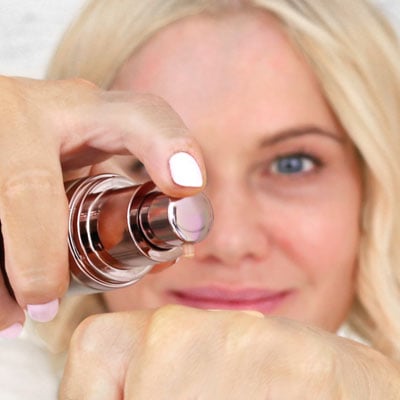 Add 1 pump to back of your hand