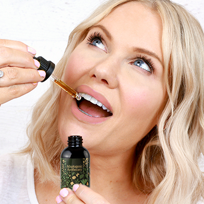 Adaptogenic Apothecary 'Exhale' Glycerite Drops how to use - Step 2