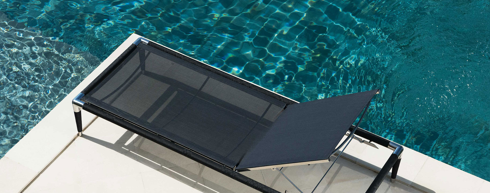 Luxury Marina Lounger, Electro-polished Stainless Steel sun lounger