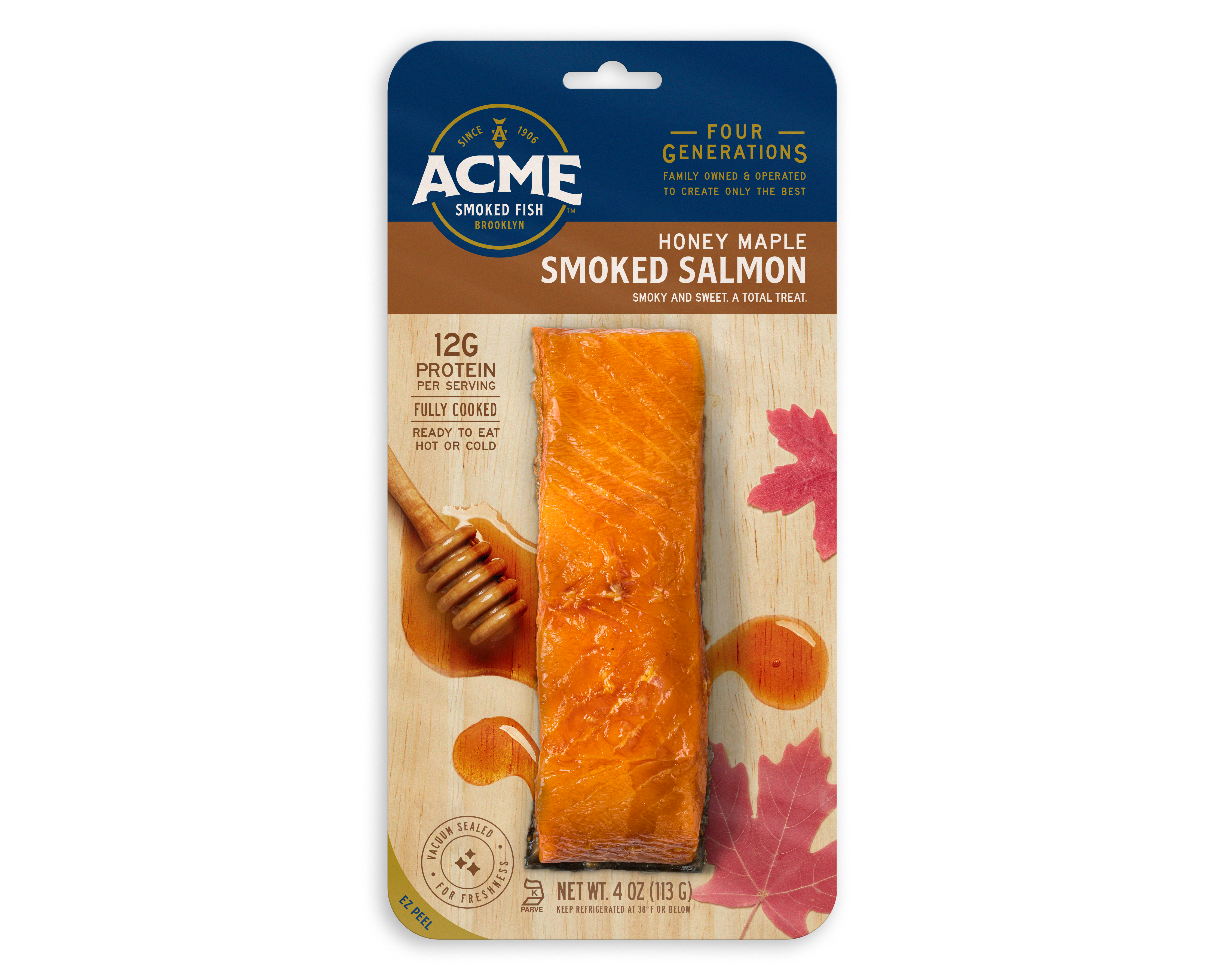 honey maple hot smoked salmon