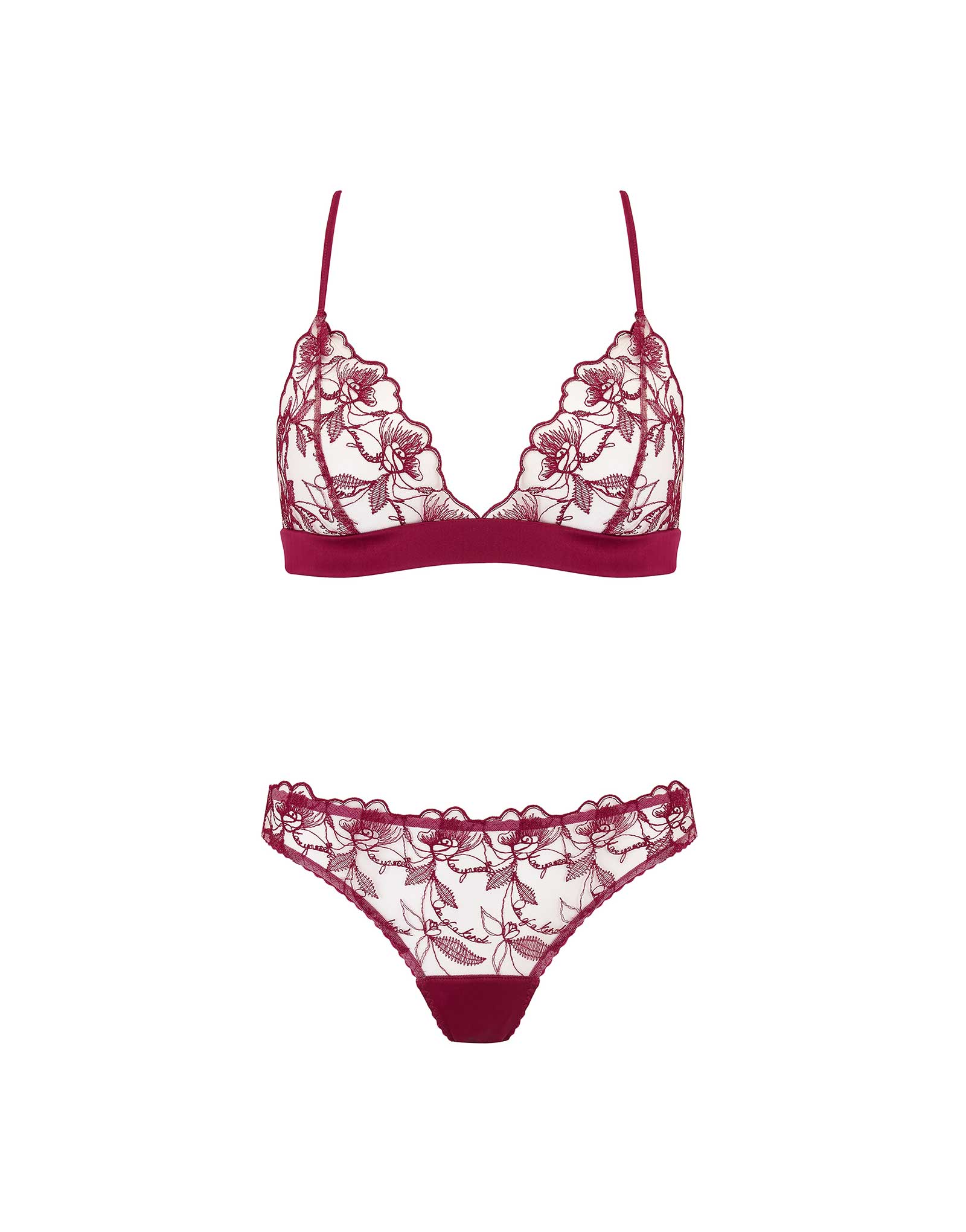 Marilyn Boudoir Bra & Ouvert Brief Fleur of England